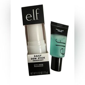 Elf BUNDLE Daily Dew Stick In Iridescent and Power Grip Primer Travel .5fl oz